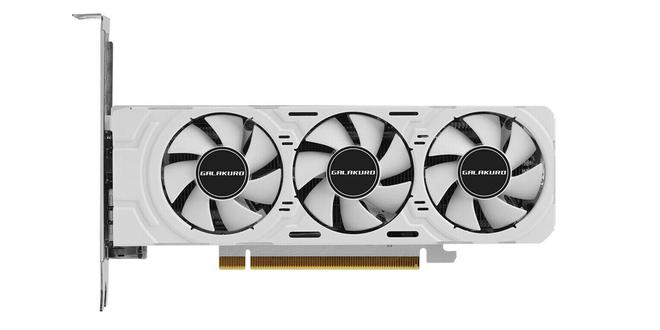 影驰发布白色半高RTX4060显卡：双槽+三风扇设计尾部横置供电接口