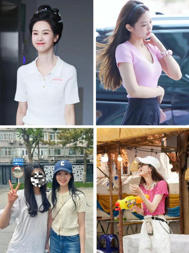 赫本经典女神款！这套小香风Polo领针织短袖文艺复古又有女人味！(图8)