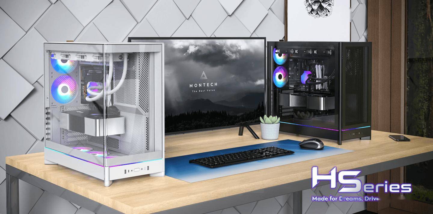 MONTECHHS01HS02机箱上市：创新翻转设计背板风扇位全面升级