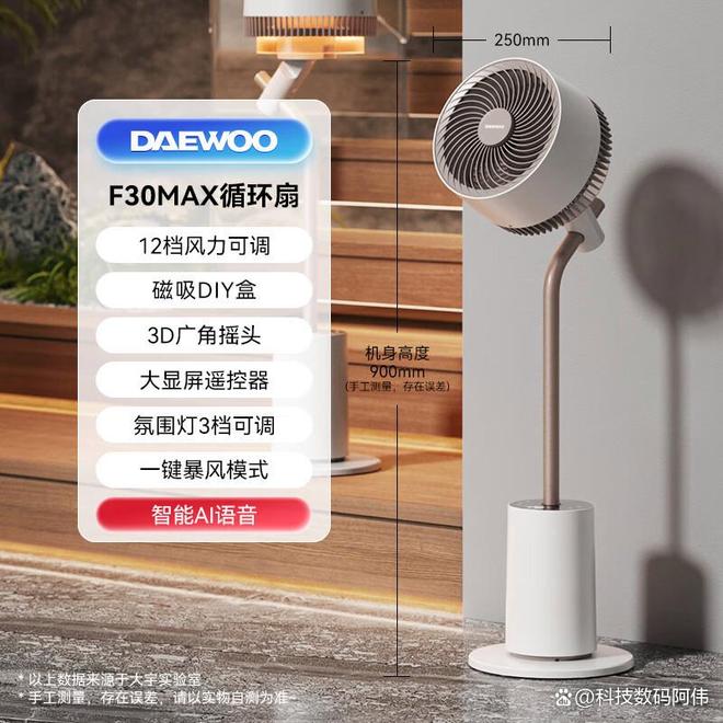 空气循环扇哪个牌子好？2025实测静音风力大推荐告别空调病(图1)